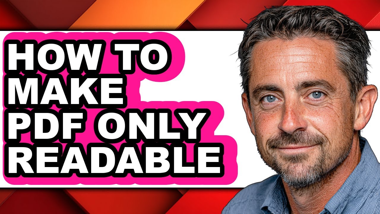 How to Make Pdf Only Readable (full Guide) - YouTube