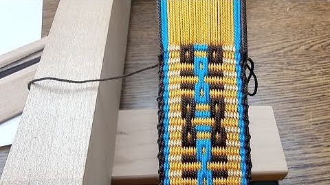Paired Heddled Pick-up Weaving  On Inkle Loom