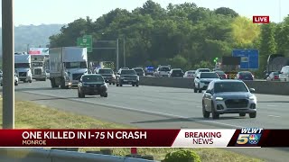 Troopers: 1 dead, 1 hospitalized in overnight I-75 crash in Monroe