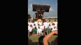 Pleasanton Football staff with the ALS ice bucket challenge!