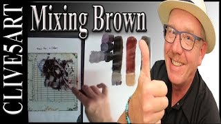 Color Mixing: Mixing brown Acrylic Paint