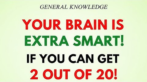 YOUR BRAIN IS EXTRA SMART! | Can You Get 2 Out Of 20? | Genius IQ Test
