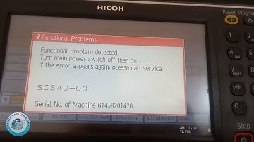 SC 540-00 error Ricoh MP 2554/4054.RICOH SC 540 troubleshooting.How to remove error sc540 #sc540-00