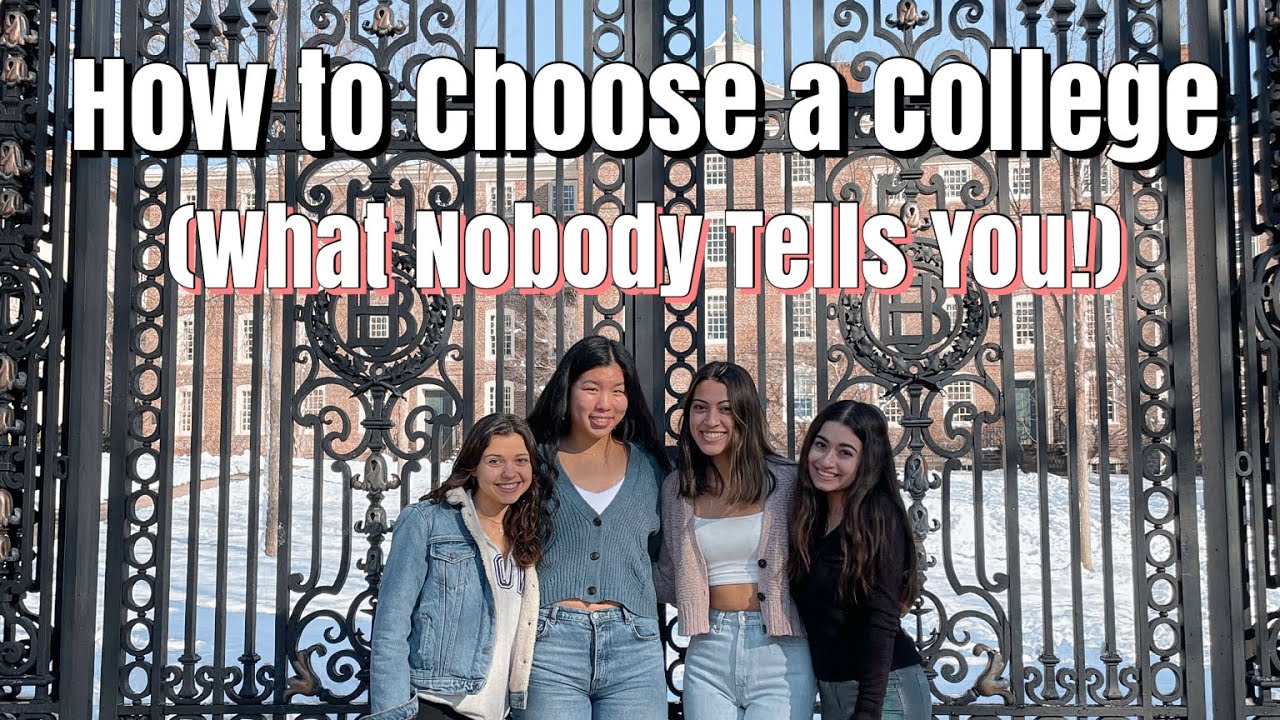 How to Choose a College or University || Cecile S - YouTube