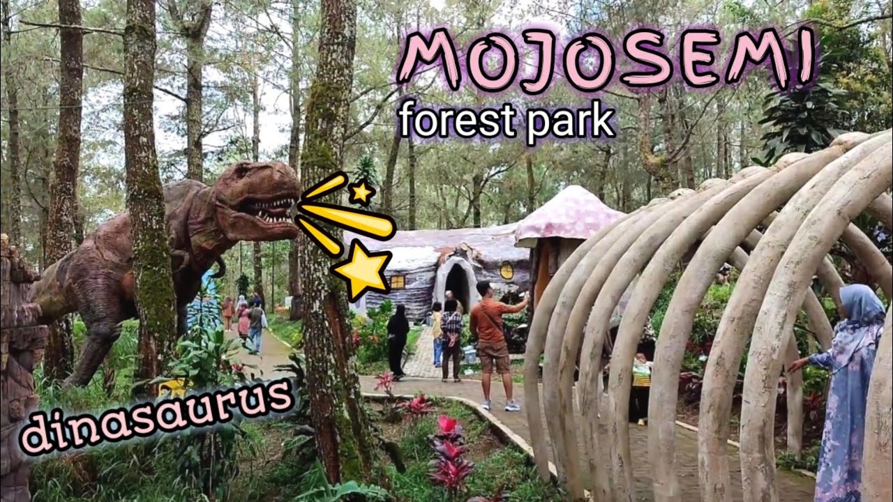 MOJOSEMI forest park MAGETAN || DINASAURUS di hutan PINUS  #dinasaurus #mojosemipark #magetan #viral
