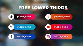 Free Social Media Lower Thirds Adobe Premiere Pro