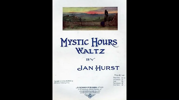 MYSTIC HOURS waltz (Jan  Hurst) ARTISTYLE 93146
