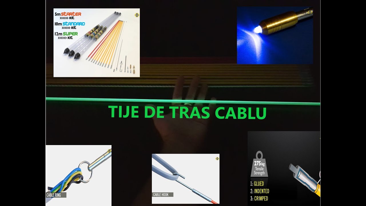 Tije de tras cabluri in tavane casetate si pardoseli flotante
