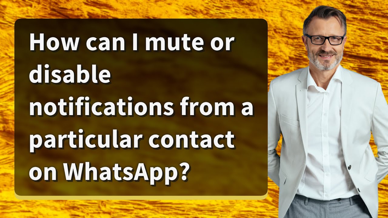 How can I mute or disable notifications from a particular contact on