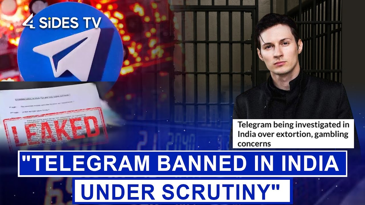 Telegram banned in India, under scrutiny 4SiDESTVEnglish YouTube