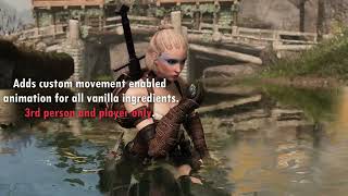 Animated Ingredients Skyrim Mod Caco Eat Animation Patch