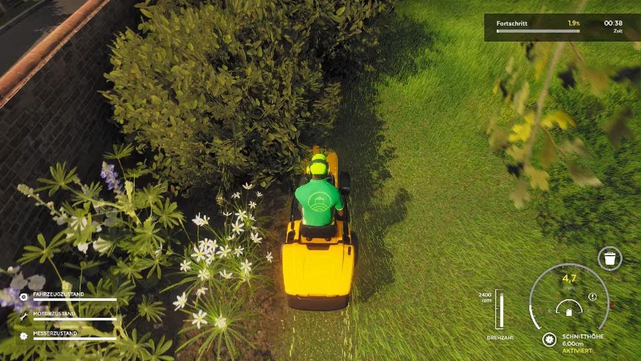Lawn Mowing Simulator der erste auftrag