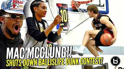 Mac McClung SHUTS DOWN BIL All American Dunk Conte...