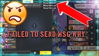 How to solve failed to send msg// malaylam // #36 jmj gaming garena free fire screenshot 3