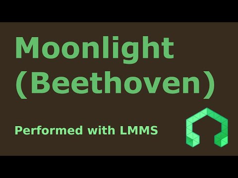 Sonata No. 14 (Moonlight) Op. 27, No. 2 - 1st movement Ludwig van Beethoven in LMMS DAW Synth Music