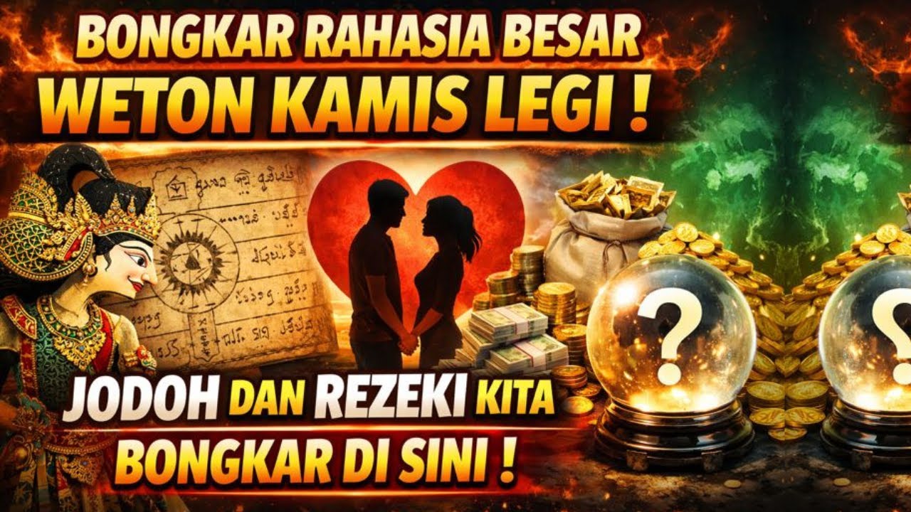 BONGKAR RAHASIA BESAR WETON KAMIS LEGI ❗ JODOH DAN REZEKI KITA BONGKAR DI SINI ❗