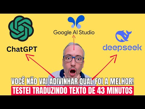 COMPAREI O CHAT GPT, O GOOGLE AI STUDIO E O DEEPSE