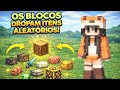 Minecraft, mas os blocos dropam itens aleatórios