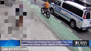 Police Say Man On E-Bike Threatened To Kill Traffic Agents Traffic Agent Assault Suspect