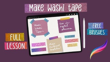 How To Make Custom Washi Tape in Procreate