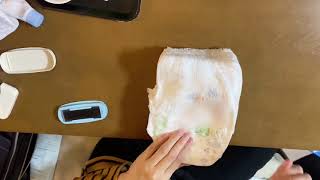 【入園準備】シャチハタ「おなまえスタンプ」のおむつへの押し方　1回で３～４枚はできます