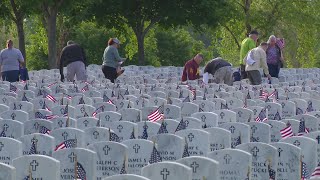 Volunteers Prep Fort Snelling Cemetery For Memorial Day Commemorations