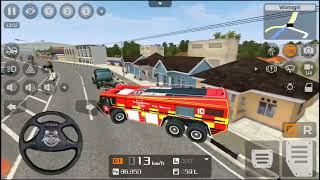 fire brigade truck | Indonesia bus game | truck game | agnishamak truck ...☺👍 screenshot 5