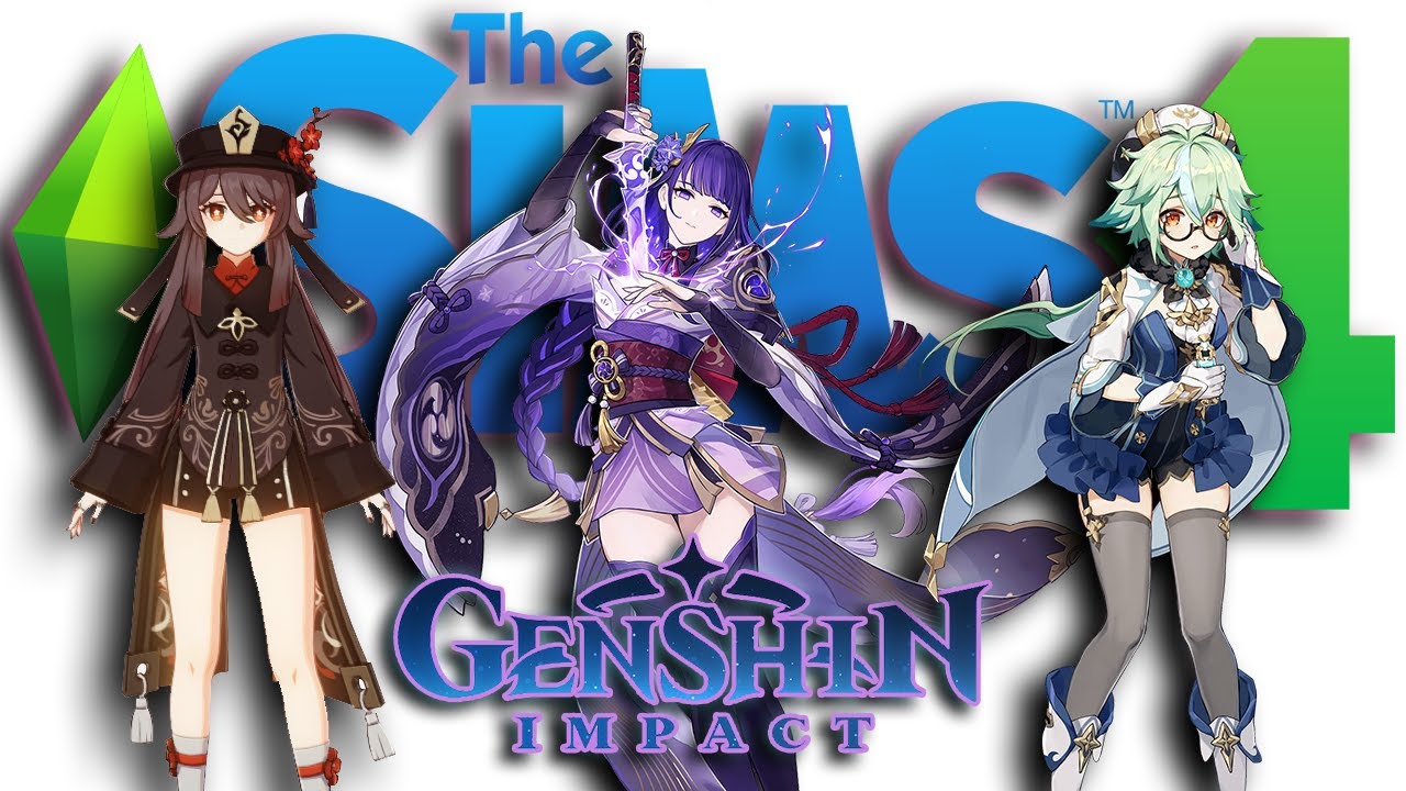|The Sims 4| CAS : Shogun Raiden , Sucrose , Hu Tao - Genshin Impact ...