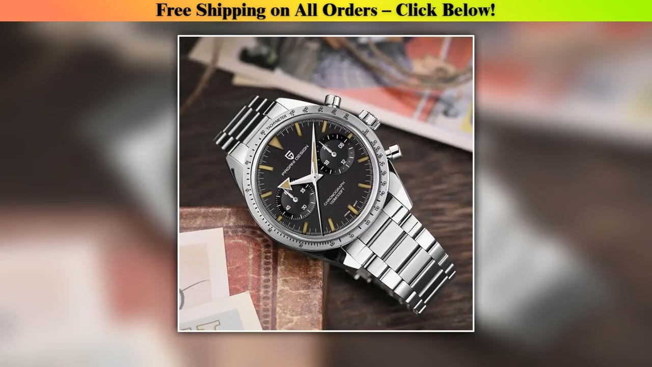 2025 New PAGANI DESIGN Retro Mens Watches Moon Quartz Watch For Men Speed Sports Chronograph AR