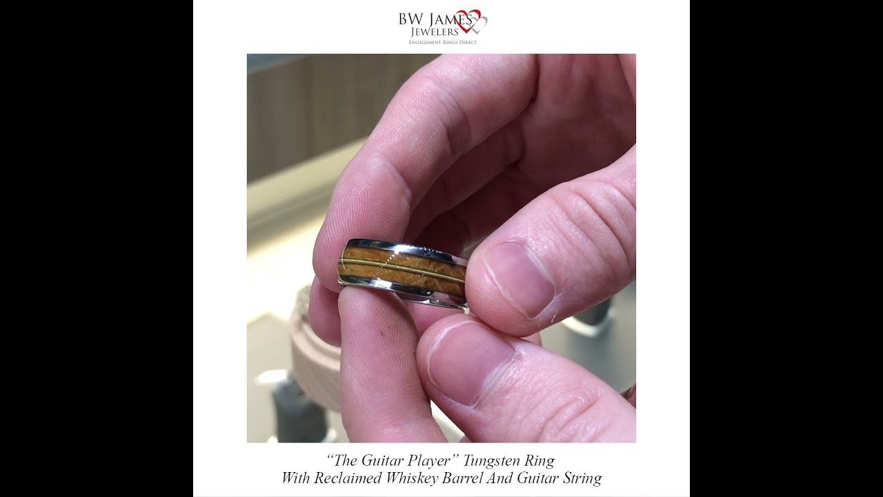 "The Guitar Player" Bourbon Whiskey Barrel Ring