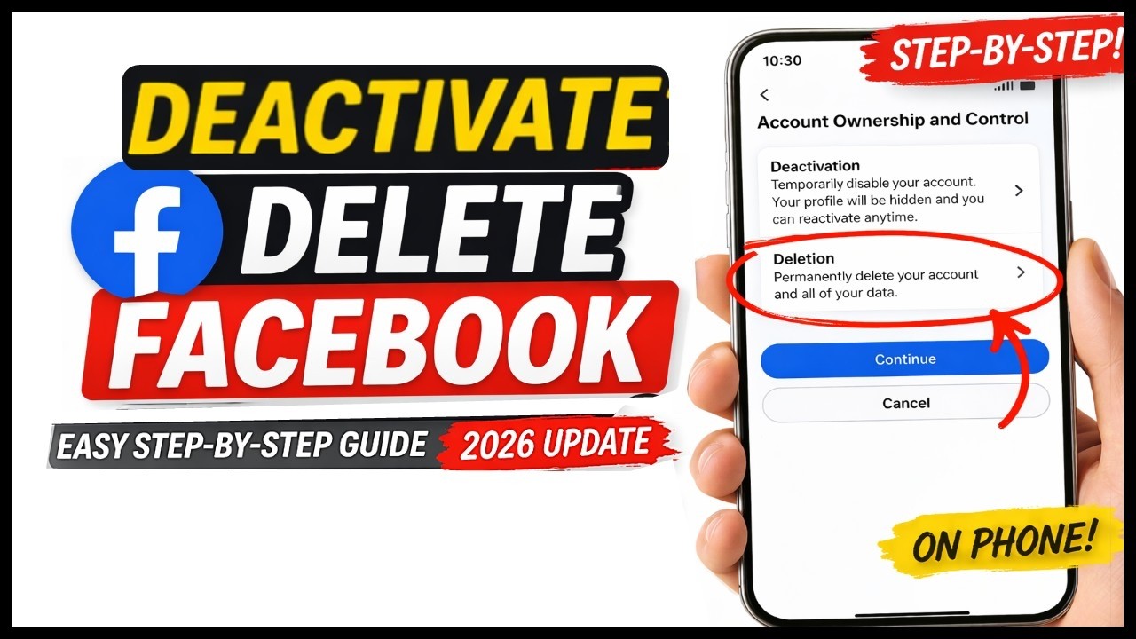 How To Deactivate or Delete Facebook Account Permanently (2026 Updated ...