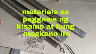 materials sa paggawa ng kisame at presyo #metalfurring #carryingchannel #wallangle