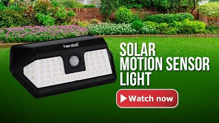 Solar Lights for Outdoor Home Garden 66 LED Motion Sensor Waterproof Lamp I HARDOLL