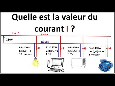 Bilan des puissances : Exercice 1 (Installations électriques)