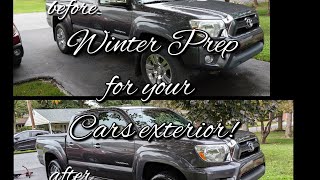 Steps to prep your cars exterior for winter!