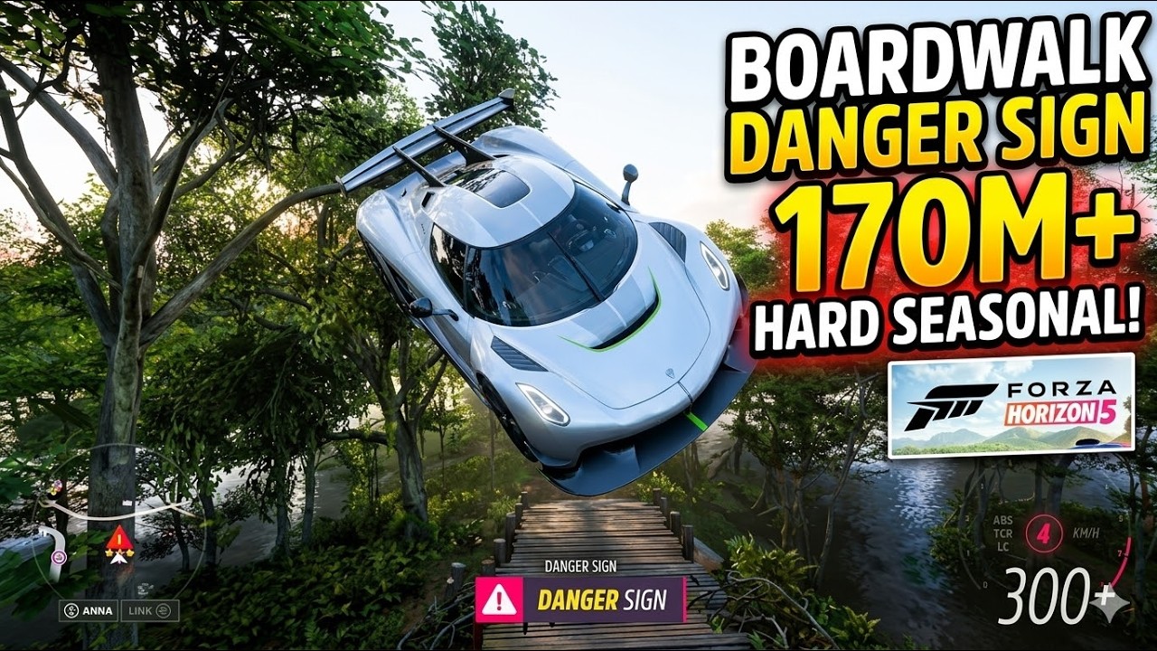 Boardwalk Danger Sign - Forza Horizon 5 | 170M (HARD)Jesko OFFROAD