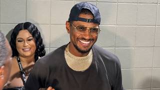 Usher arrives to SUPPORT Claressa Shields ahead of fight vs Kaye Scott!