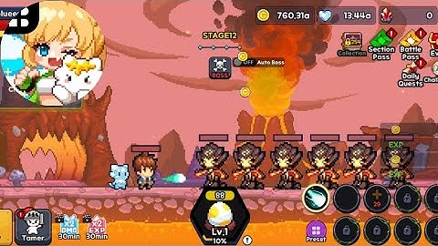 Pixel Dragon Knights: Idle RPG // Gameplay Walkthrough // (played on android)