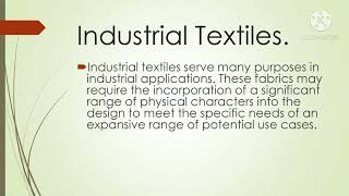 what is technical textile types of technical textile.