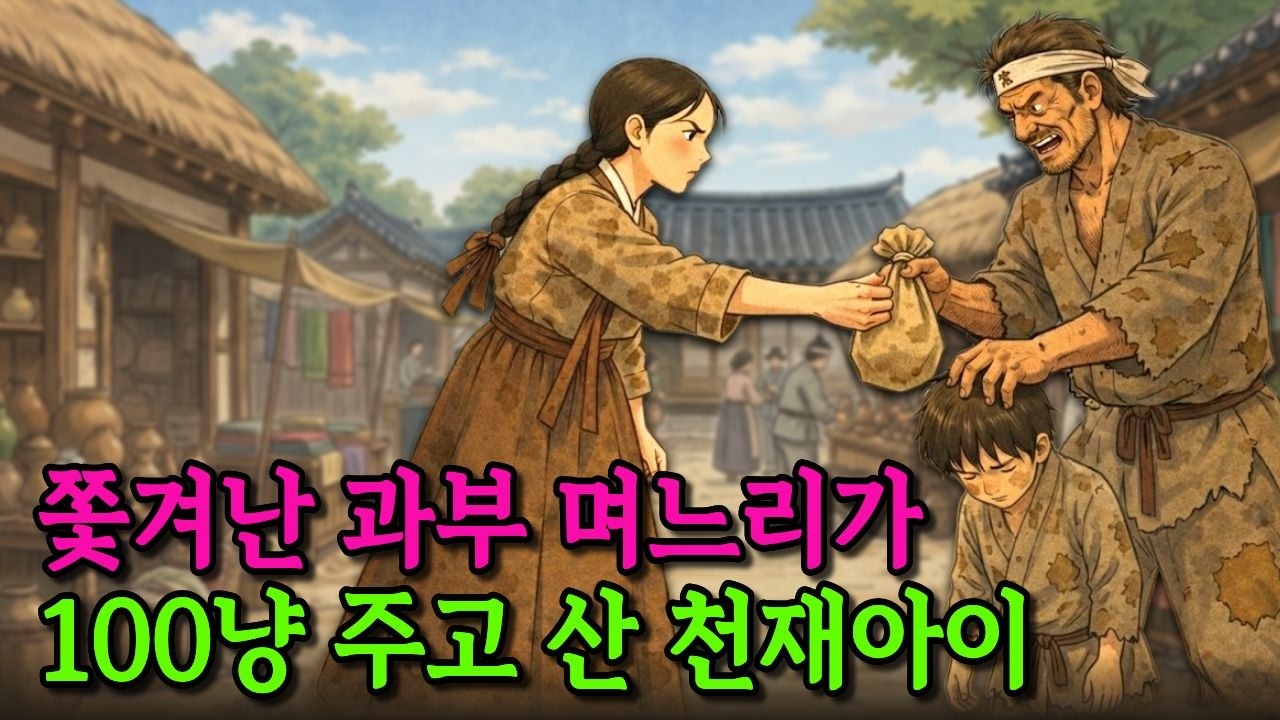 쫓겨난 과부 며느리가 100냥 주고 산 천재아이 | 야담 | 천재아이 | 전래동화