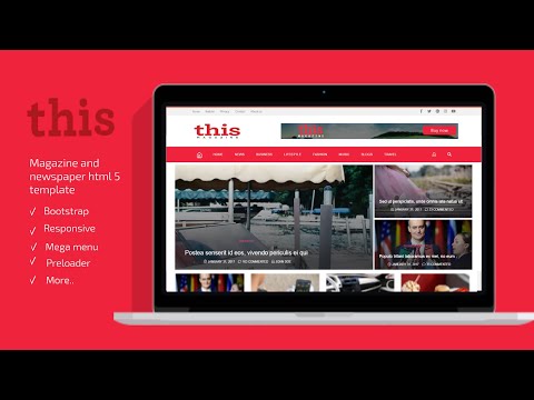 Thisemagazine professional News Magazine and newspaper html 5 template