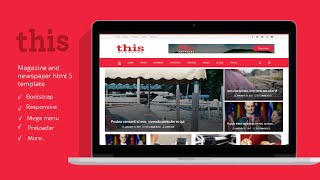 Thisemagazine professional News Magazine and newspaper html 5 template