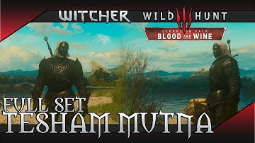 The Witcher 3: Blood and Wine - Tesham Mutna Armor Set (Vampiric Aura) Location & Showcase