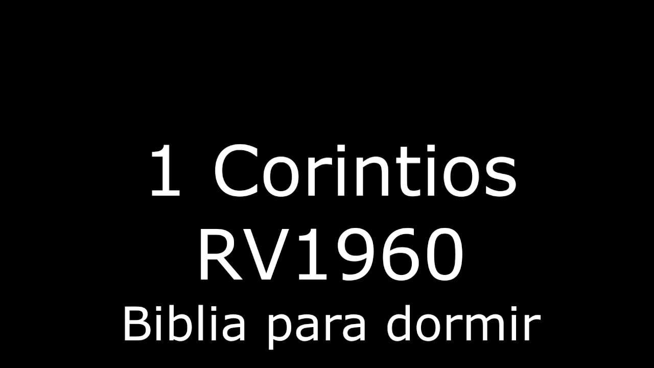 1 Corintios RV1960 Pantalla Negra