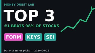 My Top 3 Stocks Today — Here's Why: FORM, KEYS, SEI | Money Quest Lab