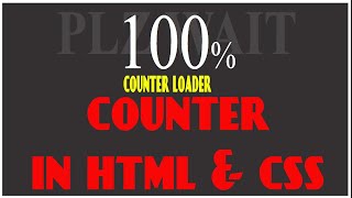 counter in html css || Vickey Technical
