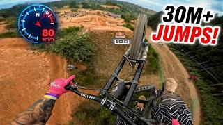 Hitting 80km/h on the best MTB jumps in the world! 30-meter jumps at Loosefest 2026