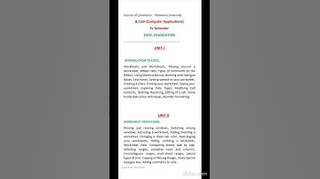 4th semester B.Com(CA)|CBCS| EXCEL FOUNDATION| bcom 2 year 4th sem syllabus