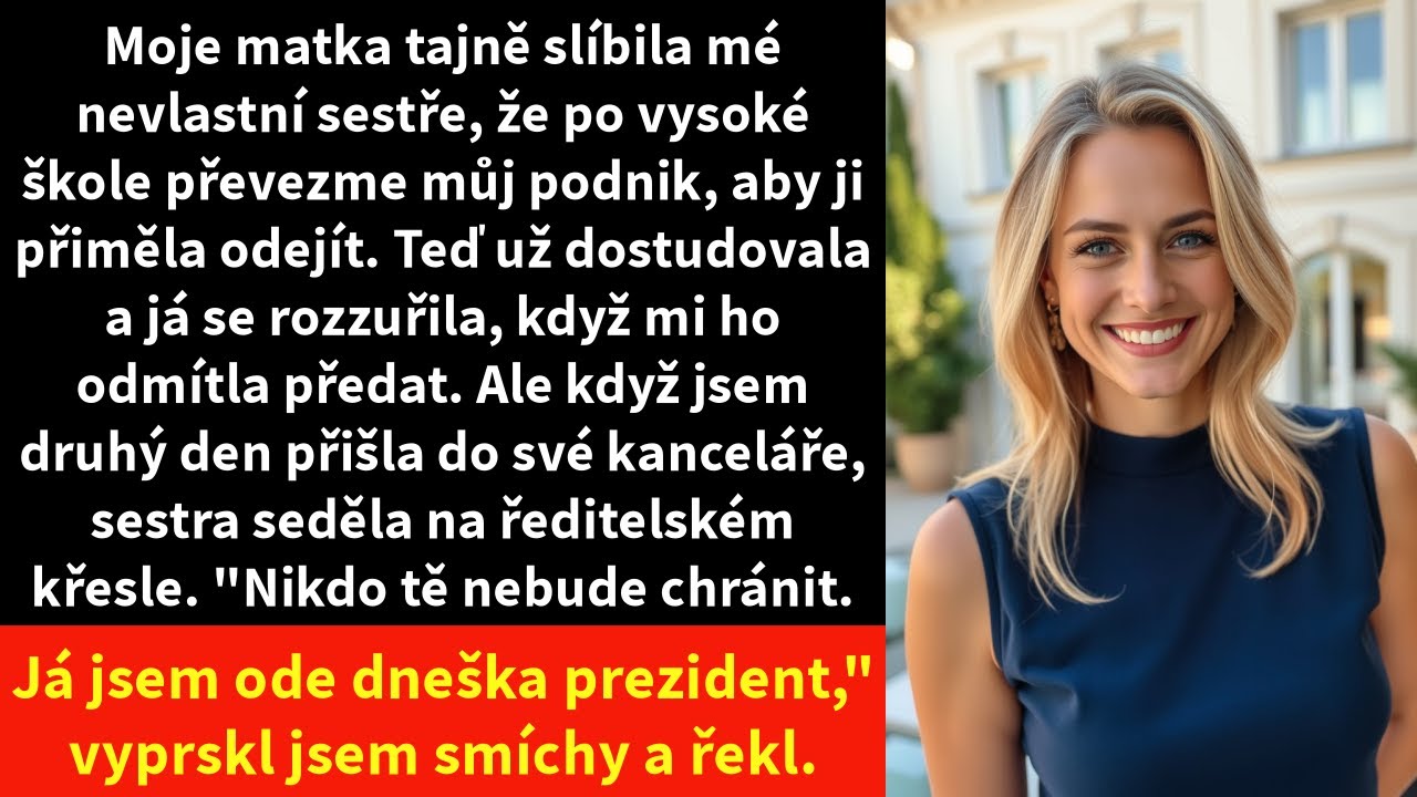 Dva týdny po pohřbu mého otce si mě do kanceláře zavolala jeho druhá žena. Klidným hlasem oznámila, že firma, kterou budovaly tři generace naší rodiny, by měla připadnout její jednadvacetileté...