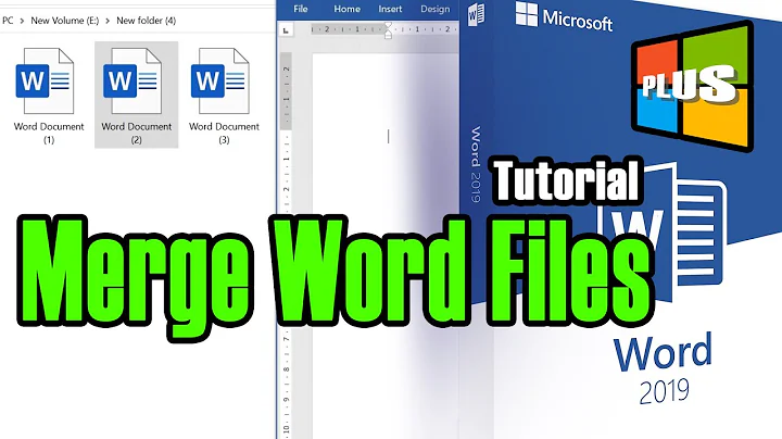 Microsoft Word 2019 Tutorial || Combine Word Documents